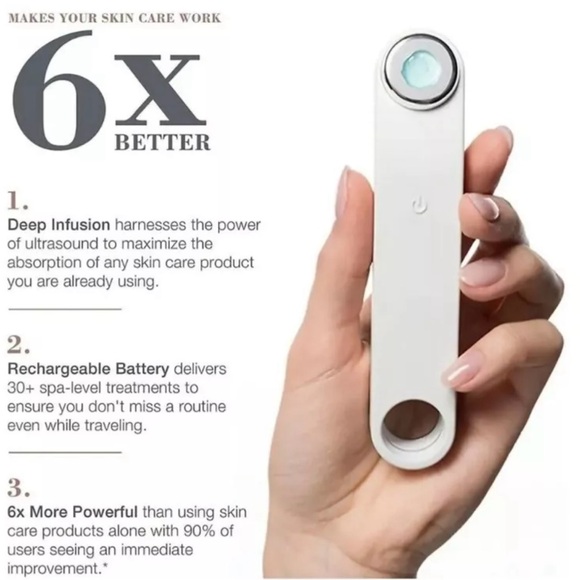 NEW Trophy Skin JeNu Plus Ultrasonic Infuser plus 1 oz Microsphere Infusion Gel - Picture 4 of 7